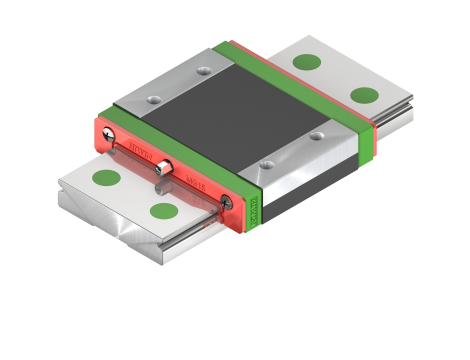HIWIN - MGW12C-Z0-HM  - Wózek z obiegiem kulek, ze stali nierdzewnej, 24 x 40 x 46,1
