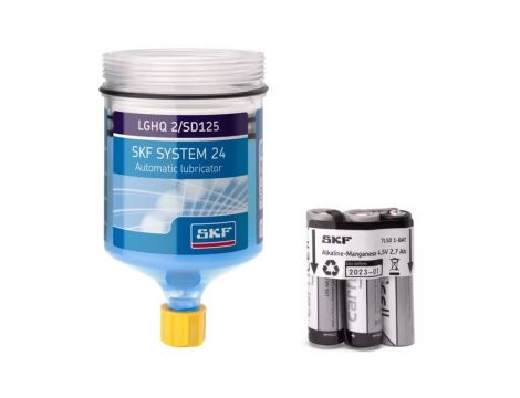 SKF - Wkład smarownicy, zestaw uzupełniający z bateriami, do silników elektrycznych, LGHQ 2/SD125