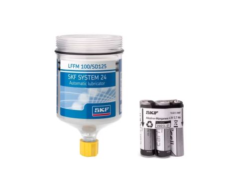 SKF - Wkład smarownicy, zestaw uzupełniający z bateriami, do kontaktu z żywnością, LFFM 100/SD125