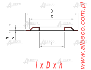 NILOS - Uszczelnienie blaszane , 32307.JV NILOS, 41,9 x 80 x 3