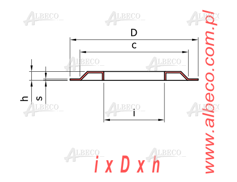 NILOS - Uszczelnienie blaszane , 32307.JV NILOS, 41,9 x 80 x 3
