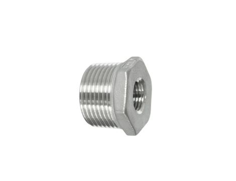 Redukcja gwintowana nierdzewna R 3/4 GZ - R 1/8 GW, stal 316