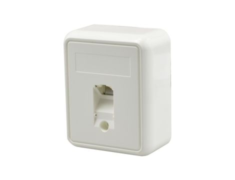 Gniazdo komputerowe 1xRJ45 kat.5e nieekranowane UTP natynkowe Telegärtner