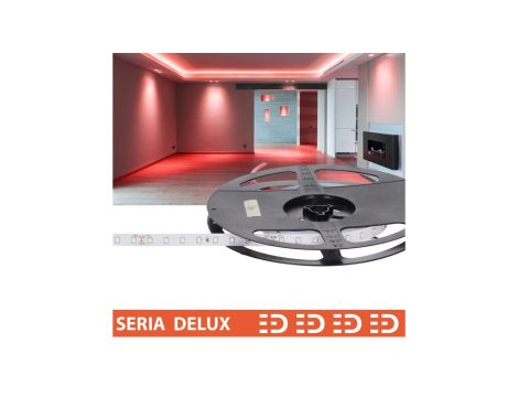 Taśma Delux 24V 80led czerwona SMD2835 (10)