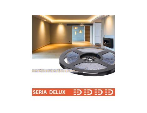 Taśma Delux 24V 160led 3500K Ra90 1600lm SMD2835 (10)