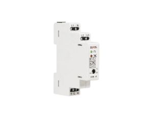 Przekaźnik kolejności, zaniku i asymetrii faz na szynę 3P+N 1Z/R 10A 230/400V CKM-01