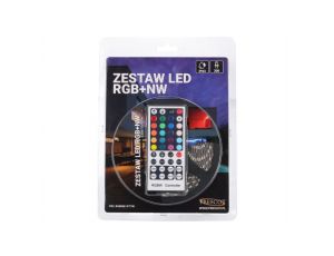 Zestaw led RGB+NW 72W 300led 40key IP65 blister
