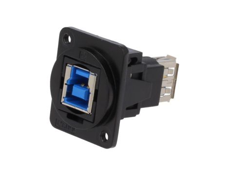 Łącznik USB A - USB B 3.0 FT metal 19x24mm CP30206NM3B