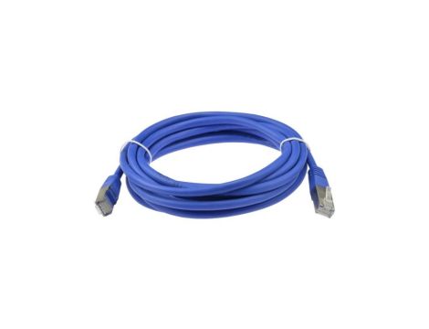 Patchcord FTP kat.5e kabel sieciowy LAN 2x RJ45 linka niebieski 3m