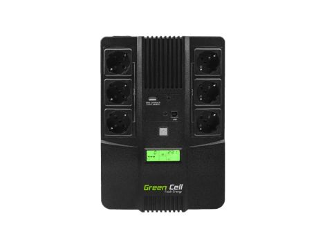 Zasilacz awaryjny UPS AiO z wyświetlaczem LCD 600VA 360W UPS06