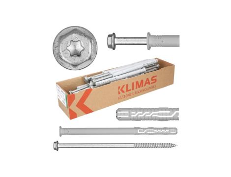 Kołki rozporowe ramowe do betonu z łbem sześciokątnym 12x300 20szt