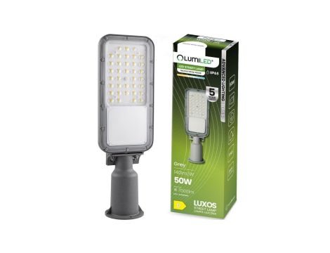 Lampa Uliczna LED LUXOS Przemysłowa Oprawa Drogowa 50W 7000lm 4000K IP65 Advanced Lighting Series LUMILED