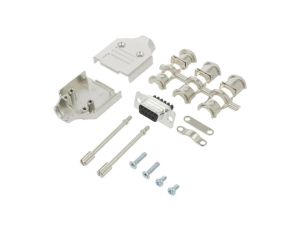 D-Sub żeńskie proste zacisk śrubowy na przewód 13mm -PIN 9 L17MHDM09+L77DE09SST