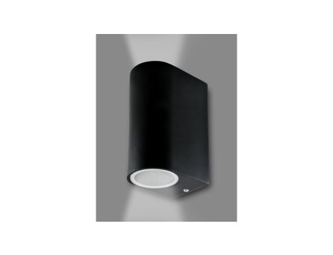 Kinkiet ogrodowy elewacyjny kinkiet góra dół LED 2xGU10 BOSTON Goldlux PODWÓJNY CZARNY