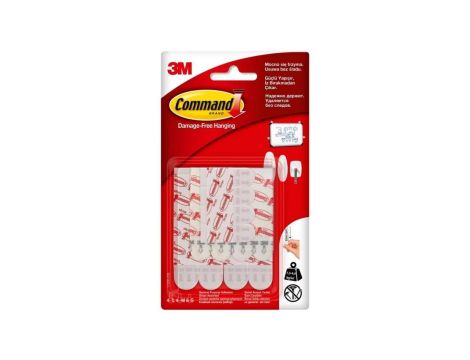 Zestaw pasków samoprzylepnych mocujących 16szt (8 małych + 4 średnich + 4 dużych) 3M COMMAND