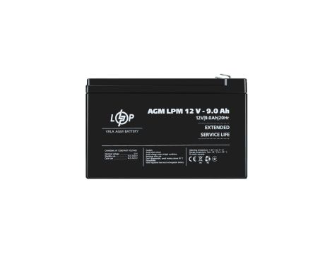 Akumulator VRLA AGM 12V 9Ah 108Wh (żywotność 5-6lat) LPM 12V-9Ah