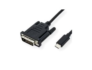 Kabel adapterowy VALUE USB typu C - DVI, M/M, 1 m