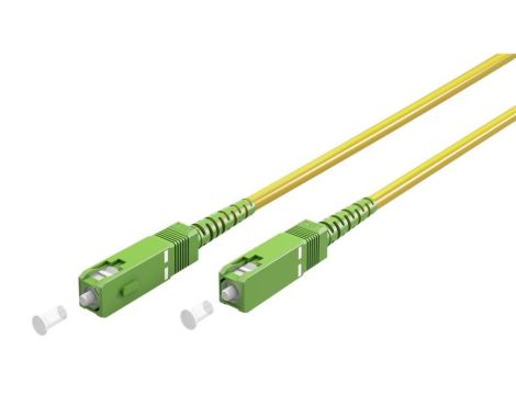 Kabel światłowodowy (FTTH), Singlemode (OS2) Yellow, Żółty (Simplex), 3 m - Długość kabla 3 m