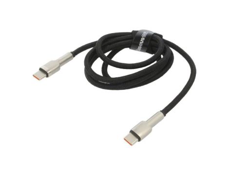 Kabel USB C wtyk z obu stron 1m czarny 100W CATJK-C01