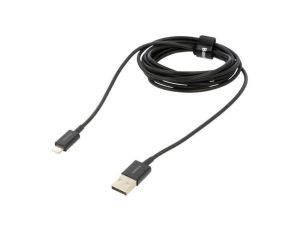 Kabel Apple Lightning wtyk - USB A wtyk 2m czarny tekstylny CALYS-C01