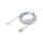 Kabel Apple Lightning wtyk - USB A wtyk 2m biały tekstylny CALYS-C02