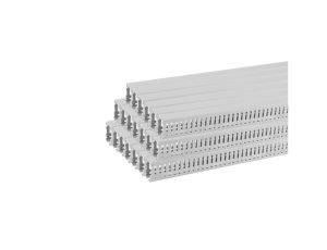 Kanał grzebieniowy 25x40 mm szary korytko kablowe z pokrywą opakowanie 80m (4/M/KG 25x40/P)