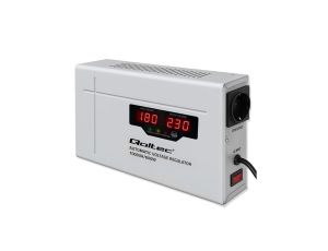 Qoltec Automatyczny Stabilizator napięcia AVR 1000VA 3 Compact Toroidalny transformator