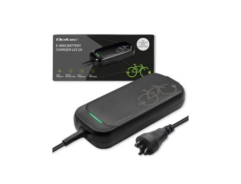 Qoltec Szybka Ładowarka Pro do roweru Bosch 36V 42V 2A Bosch plug wodoodporna +kabel zasilający