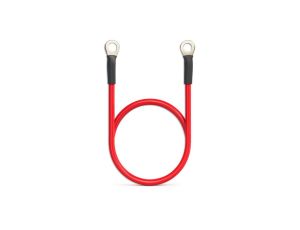 Qoltec Przewód akumulatorowy z końcówkami konektorowymi M8 Kabel z oczkiem 8mm 60cm Czerwony