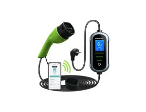 Qoltec Mobilna ładowarka do samochodu elektrycznego EV z regulacją 2w1 Typ2 3.5kW 230V Wi-fi TUYA SMART LIFE LCD Przenośna 5m