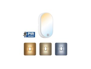 Oprawa kanałowa z czujnikiem 15W, 1200lm, 3CCT, IP54, biały, PALERMO HOROZ