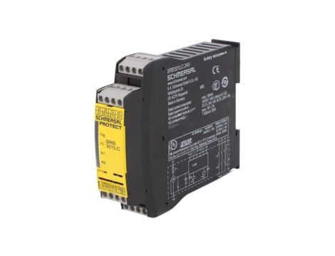 Moduł: przekaźnik bezpieczeństwa 24VAC 24VDC na szynę DIN SRB301LC 24VAC/DC