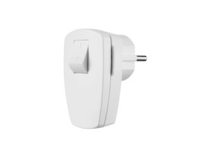 Wtyczka kątowa rozbieralna z łącznikiem unischuko 250V~,16 A, IP20, biała / 12100