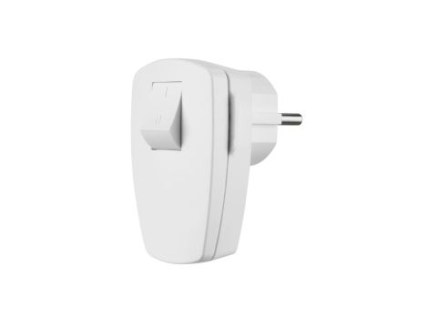 Wtyczka kątowa rozbieralna z łącznikiem unischuko 250V~,16 A, IP20, biała / 12100