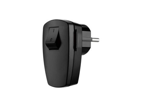 Wtyczka kątowa rozbieralna z łącznikiem unischuko 250V~,16 A, IP20, czarna / 12102