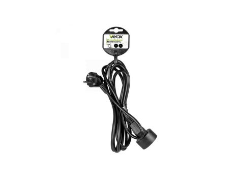 Przedłużacz elektryczny 1 gn+0 3m czarny VA0310-3B Vayox