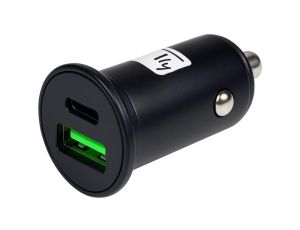 Ładowarka samochodowa USB-A QC + USB-C PD 45W