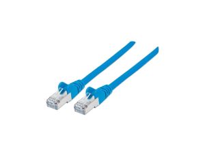 Kabel krosowy, Patchcord Cat7 SFTP 100 CU LSZH niebieski /1 m/