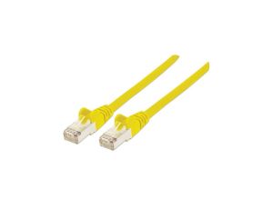 Kabel krosowy, Patchcord Cat7 SFTP 100 CU LSZH żółty /1,5 m/
