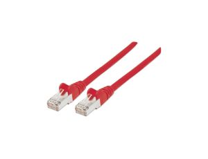 Kabel krosowy, Patchcord Cat7 SFTP 100 CU LSZH czerwony /1 m/