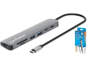 Stacja dokująca USB-C na HDMI/USB-C/PD/2x USB-A/SD/MicroSD