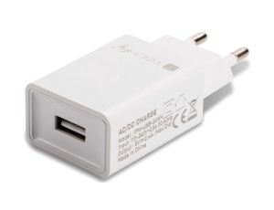 Ładowarka sieciowa USB 12W/2.4A 5V biała