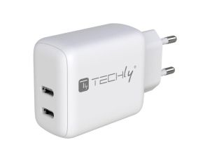Ładowarka sieciowa 2x USB-C PowerDelivery 35W max. biała