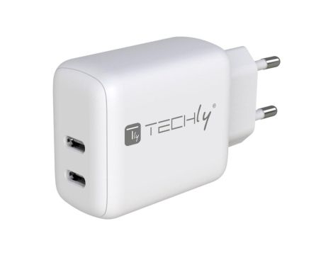 Ładowarka sieciowa 2x USB-C PowerDelivery 35W max. biała