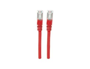 Kabel krosowy, patchcord, SFTP, kategoria C6A, czerwony, 319133 /7,5m/