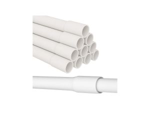 Rura Elektroinstalacyjna Kielichowana RML 37 mm Sztywna 2m 10 szt. Biała