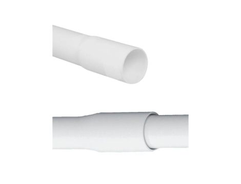 Rura Elektroinstalacyjna Kielichowana 25mm Sztywna 2mb Biała 1 szt. AKS Zielonka