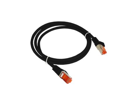 Patchcord FTP kat.6 kabel sieciowy LAN 2x RJ45 linka czarny 2m Alantec