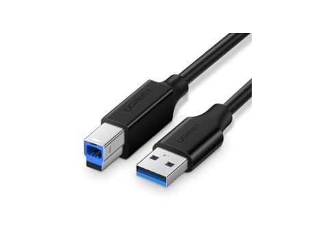 UGREEN Kabel USB 3.0 A / B (wtyk / wtyk dwustronny) czarny 2m