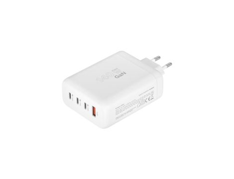 Ładowarka sieciowa GaN 1x USB typ-A Quick Charge 3.0 + 3x USB typ-C Power Delivery 3.1 140W